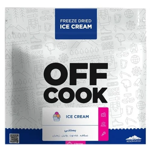 غذای خشک انجمادی آف کوک بستنی