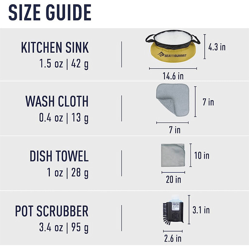 ست شستشو Summit To Sea مدل Comp kitchen clean-up kit