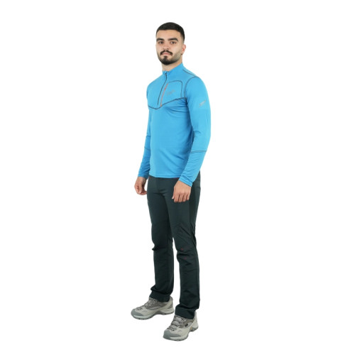 بلوز نیم زیپ تن ریسا مدل 3613 آبی روشن 9