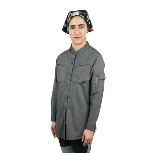 شومیز ورزشی تن ریسا مدل 2615 طوسی