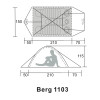 چادر berg سه نفره مدل 1103