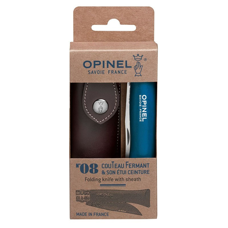 چاقو Opinel مدل N 08 Bushwhacker Blue+Sheath