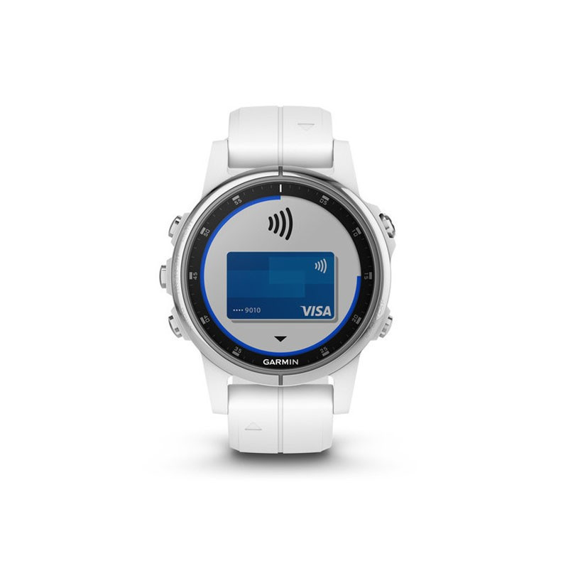 ساعت Garmin مدل  Fenix 5S Plus Sapphire with silicone band