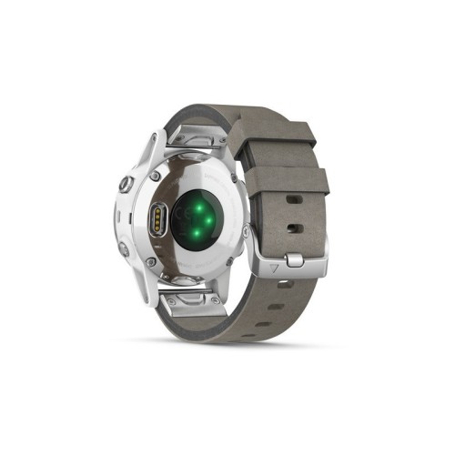 ساعت Garmin مدل  Fenix 5S Plus Sapphire with Leather band