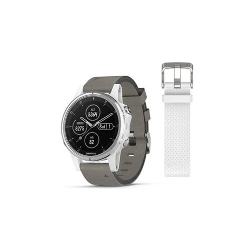 ساعت Garmin مدل  Fenix 5S Plus Sapphire with Leather band